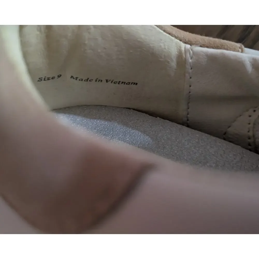 Dolce Vita Zina Court Sneaker Rose Gold Platform Suede Leather Size 9 - Picture 5 of 8